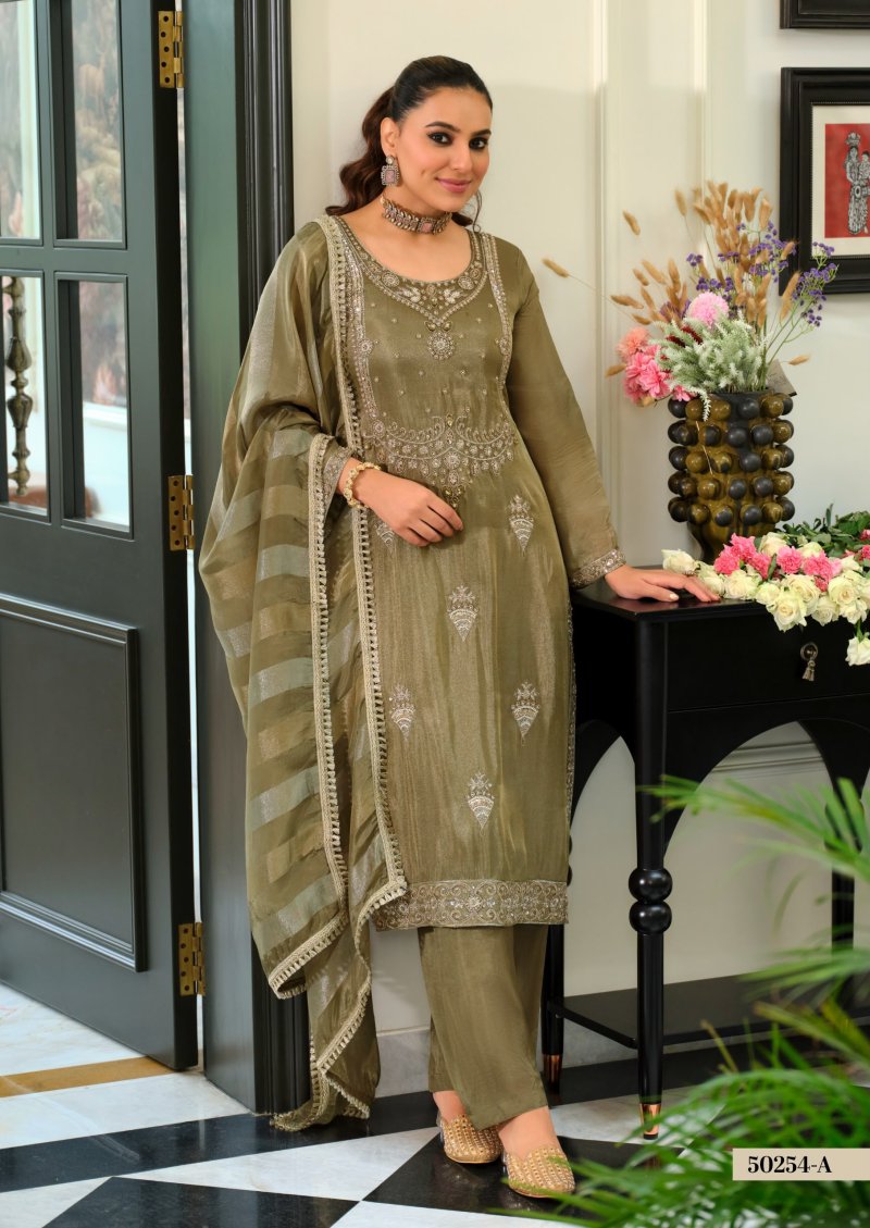 D 50254 D By Zaveri Viscose Simar Beats Readymade Suits